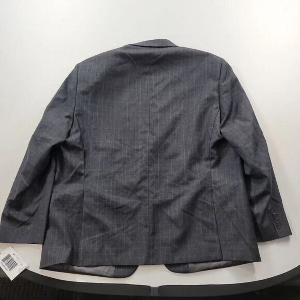 LRL Ralph Lauren Sport Coat Mens 50R Charcoal Plaid Classic‎ Blazer $295 NEW